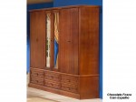 Guarda Roupa Armario Roupeiro Domus Hacienda 5012-5032 Espelhado 06 Portas 2.91 m